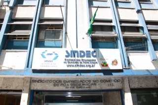 Fachada do prédio da sede do sindicato dos comerciários de Porto Alegre