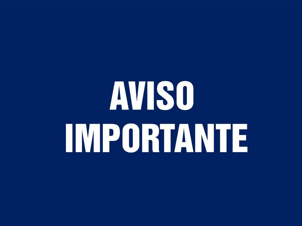 Aviso importante