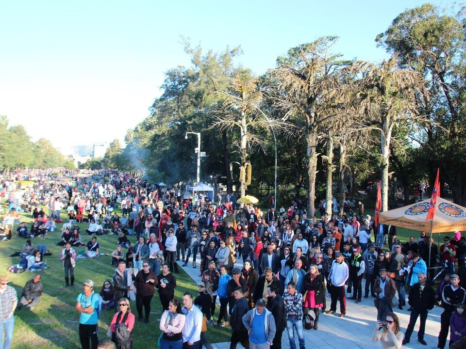 público na festa de 1º de maio da Força Sindical