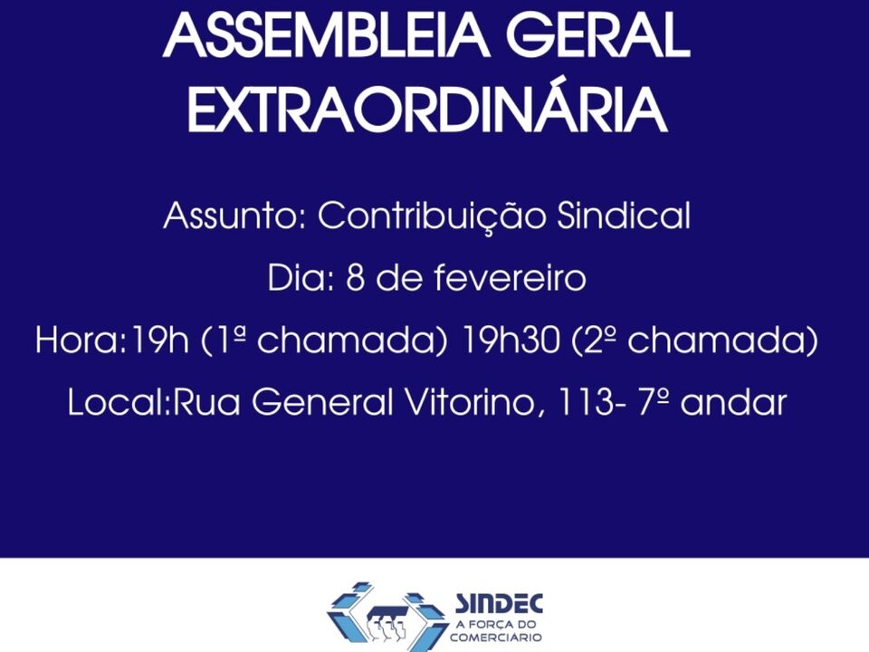 Chamada da assembléia