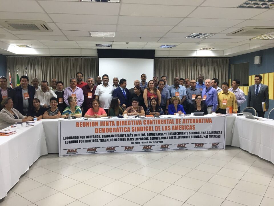 A direção da ADS (Alternativa Sindical das Américas)