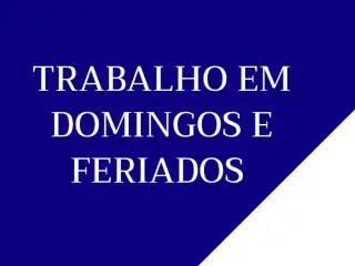 banner do trabalho em domingos e feriados