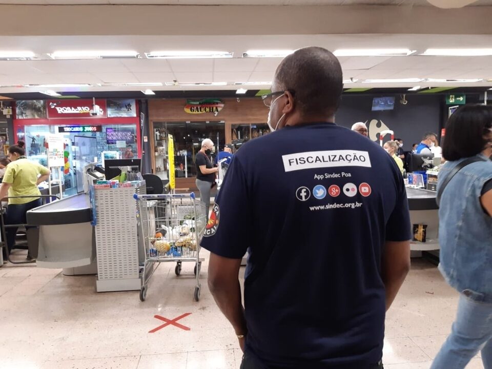 Fiscalização do sindicato no Carrefour