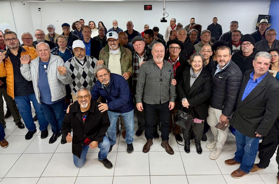 Sindicalistas com o Paulo Paim