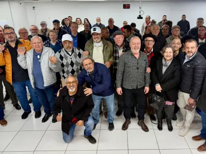 Sindicalistas com o Paulo Paim