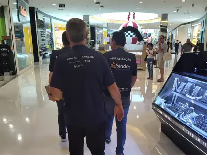 Fiscalização no Barra Shopping Sul