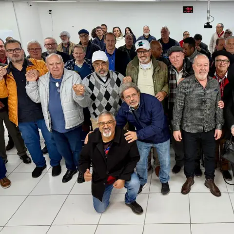 Sindicalistas com o Paulo Paim